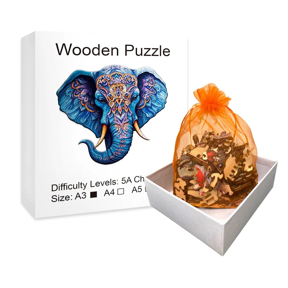 Puzzle en bois - Majesté de l'Esprit Éléphant