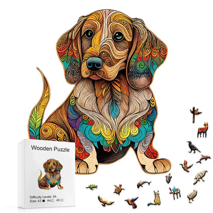 Puzzle en bois - Compagnon en Couleurs